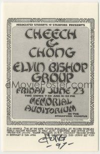 7x0263 TOMMY CHONG signed herald '72 performing with Elvin Bishop Group on the Stanford campus!