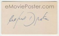 7x0879 ALFRED DRAKE signed 3x4 index card '50s can be framed & displayed with a repro still!