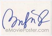 7x0898 BRIDGET FONDA signed 4x6 index card '00s with two color photos and a biography!