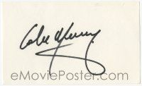 7x0906 COLM MEANEY signed 3x5 index card '00s with collector card, two photos and a biography!