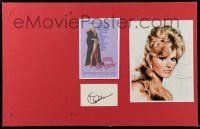 7x0303 CONNIE STEVENS signed index card in 17x26 display '80s ready to be framed and displayed!