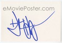 7x0911 DUSTIN HOFFMAN signed 4x6 index card '00s with photo from The Graduate and a biography!