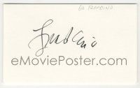 7x0913 ED FRASCINO signed 3x5 index card '90s can be framed & displayed with a repro still!