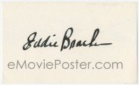 7x0914 EDDIE BRACKEN signed 3x5 index card '00s with a color photo and a biography!