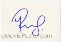 7x0991 ROBERT DOWNEY JR. signed 4x6 index card '00s with two color photos and a biography!