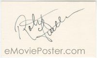 7x0992 ROBERT FULLER signed 3x5 index card '90s with three photos and a biography!