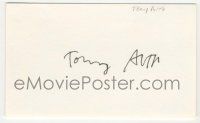 7x1020 TONY AUTH signed 3x5 index card '90s can be framed & displayed with a repro still!
