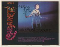 7x0102 CABARET signed LC #4 '72 by Liza Minnelli, who's performing on stage in Nazi Germany!