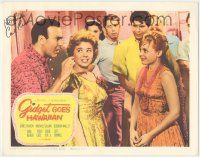7x0111 GIDGET GOES HAWAIIAN signed LC '61 by Carl Reiner, who's with Deborah Walley & Jeff Donnell!