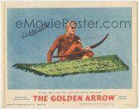 7x0112 GOLDEN ARROW signed LC #8 '63 by Tab Hunter, who's riding the magic carpet to save Princess!