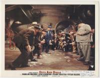 7x0114 GUYS & DOLLS signed photolobby '55 by director Joseph L. Mankiewicz, classic gambling scene!