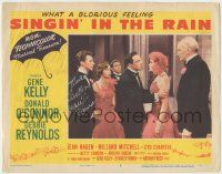 7x0135 SINGIN' IN THE RAIN signed LC #3 '52 by Donald O'Connor, who's w/Gene Kelly & Debbie Reynolds