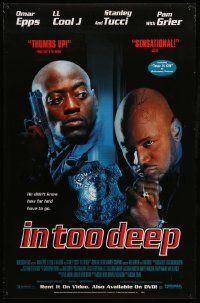 7x0413 LL COOL J signed 26x40 video poster '99 great image starring with Omar Epps in In Too Deep!