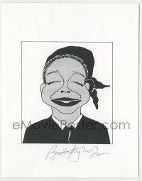 7x0282 BUTTERFLY MCQUEEN signed 9x11 photocopy '90s on great art of her from Gone with the Wind!