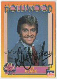 7x0550 DICK CLARK signed 3x4 trading card '91 it can be framed with a vintage or repro still!