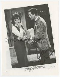 7x0243 DICK VAN DYKE SHOW signed 8x11 book page '61 by BOTH Dick Van Dyke AND Mary Tyler Moore!