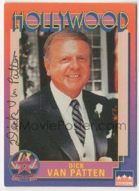 7x0551 DICK VAN PATTEN signed 3x4 trading card '91 it can be framed with a vintage or repro still!