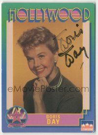 7x0553 DORIS DAY signed 3x4 trading card '91 it can be framed with a vintage or repro still!
