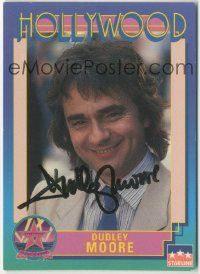7x0554 DUDLEY MOORE signed 3x4 trading card '91 it can be framed with a vintage or repro still!
