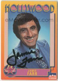 7x0565 JAMIE FARR signed 3x4 trading card '91 it can be framed with a vintage or repro still!