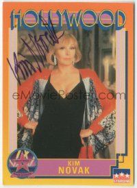 7x0580 KIM NOVAK signed 3x4 trading card '91 it can be framed with a vintage or repro still!