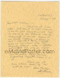 7x0033 ZITA JOHANN signed 9x11 letter '85 telling about making The Mummy for Karl Freund in 1932!