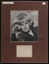 7x0334 JOANNE WOODWARD signed cut album page in 12x16 display '80s ready to be framed & displayed!