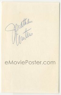 7x0531 JONATHAN WINTERS signed 4x6 cut album page '70s can be framed & displayed with a repro still!
