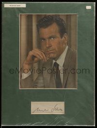 7x0346 MAXIMILIAN SCHELL signed cut album page in 12x16 display '80s ready to be framed & displayed!