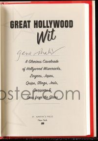 7x0440 GENE SHALIT signed first edition hardcover book '02 his book Great Hollywood Wit!