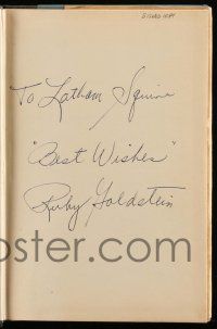 7x0172 RUBY GOLDSTEIN signed hardcover book '59 the boxer's autobiography Third Man in the Ring!