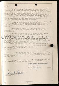 7x0061 JOSEPH H. LEWIS signed 9x11 contract '51 getting paid $1,000/week to direct Retreat Hell!