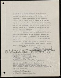 7x0036 STAN LAUREL/HAL ROACH signed 9x11 agreement '37 by BOTH legendary comic actor AND producer!