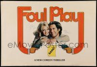 7x0372 FOUL PLAY signed trade ad '78 by BOTH Goldie Hawn AND Chevy Chase, great image!