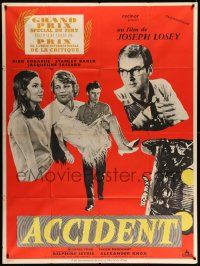 7y321 ACCIDENT French 1p '67 directed by Joseph Losey, written by Harold Pinter, Dirk Bogarde