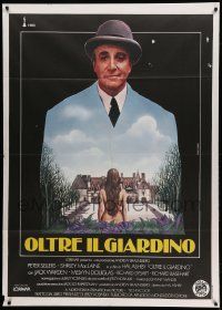 7y738 BEING THERE Italian 1p '80 Peter Sellers, directed by Hal Ashby. different art by Casaro!