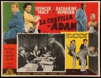 7y098 ADAM'S RIB Mexican LC '49 lawyers Spencer Tracy & Katharine Hepburn in courtroom!