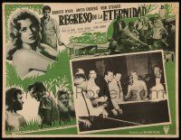 7y101 BACK FROM ETERNITY Mexican LC '56 sexy Anita Ekberg gambling at craps table in casino!