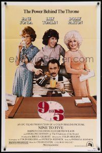7z014 9 TO 5 1sh '80 Dolly Parton, Jane Fonda & Lily Tomlin w/tied up Dabney Coleman!