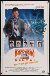 7z019 ADVENTURES OF BUCKAROO BANZAI 1sh '84 Peter Weller science fiction thriller!