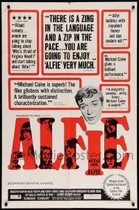 7z026 ALFIE 1sh '66 British cad Michael Caine loves them & leaves them, ask any girl!