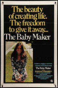 7z072 BABY MAKER int'l 1sh '70 directed by James Bridges, surrogate mom Barbara Hershey!