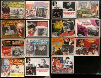 8a075 LOT OF 15 AIP AND HAMMER HORROR MEXICAN LOBBY CARDS '50s-60s great scenes & border art!