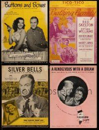 8a009 LOT OF 4 SHEET MUSIC '30s-50s The Paleface, Bathing Beauty, Poppy & Lemon Drop Kid!