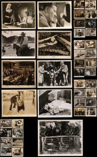 8a317 LOT OF 57 8X10 STILLS '40s-60s great scenes & portraits from a variety of different movies!