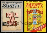 8a048 LOT OF 2 VARIETY MAGAZINES '80s 15th Int'l Television Annual & 78th Show Business Annual!