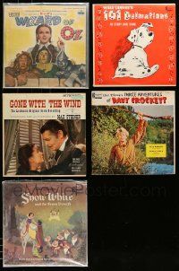 8a244 LOT OF 5 MOVIE SOUNDTRACK RECORDS '50s-60s Wizard of Oz, Gone with the Wind, Snow White+more