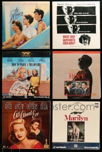 8a233 LOT OF 6 LASERDISCS '80s-90s Marilyn, Rope, All About Eve, How to Marry a Millionaire!