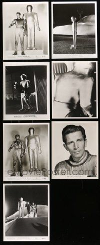 8a535 LOT OF 7 DAY THE EARTH STOOD STILL REPRO 8X10 STILLS '80s most with cool images of Gort!