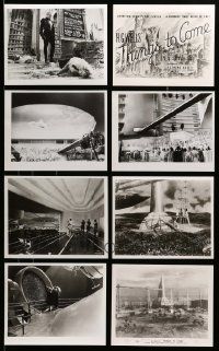 8a523 LOT OF 8 THINGS TO COME REPRO 8X10 STILLS '80s includes elaborate sets + poster image!